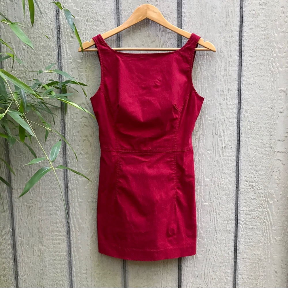 Express sheath red mini dress